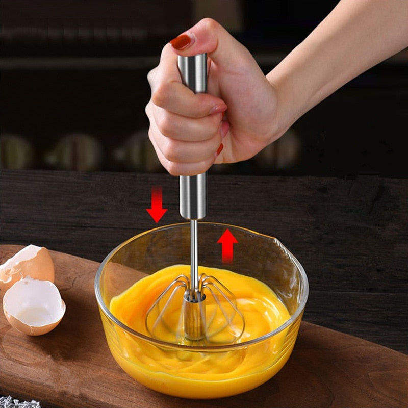 2Pcs Hand Mixer Beater Whisk Stainless Steel Kitchen Utensil Stirrer Hand  Mixer 